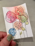 Hand-painted 2.5"x3.5" Mini Cards