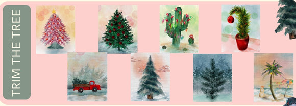 Trim The Tree Collection 4” x 5 1/4” Cards